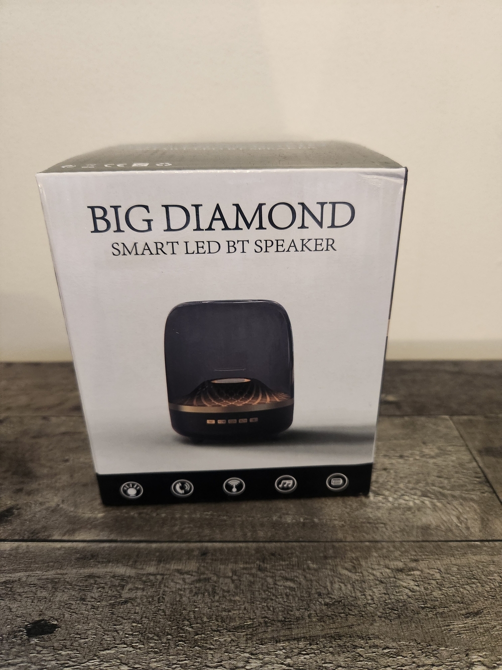 Diamond Supply Co. Black Bluetooth Speaker with Gold Accent